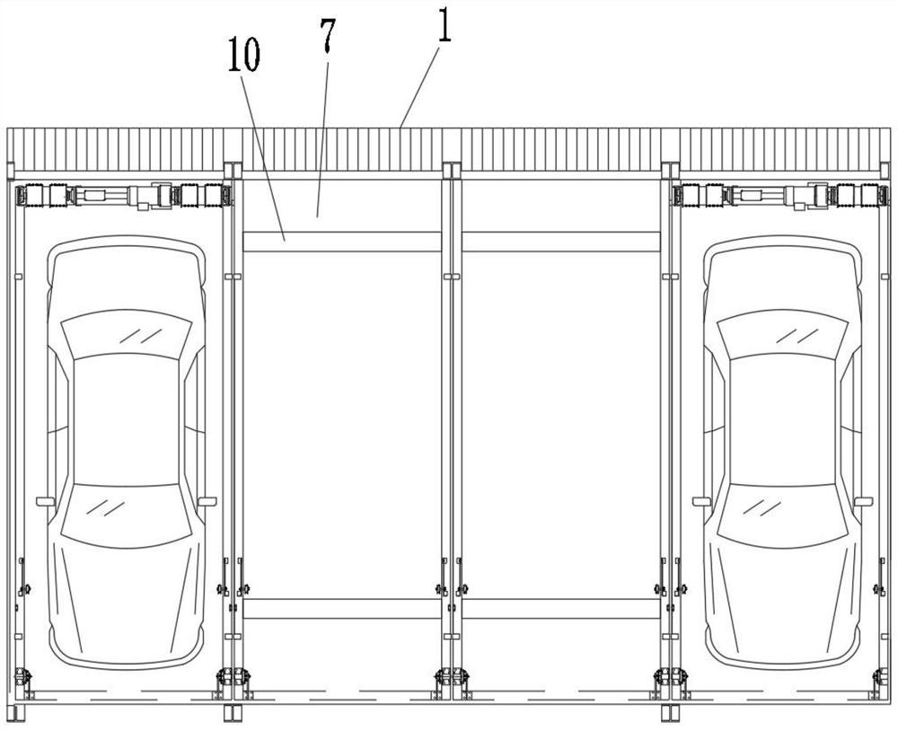 Lifting transverse moving type three-dimensional parking garage and using method thereof