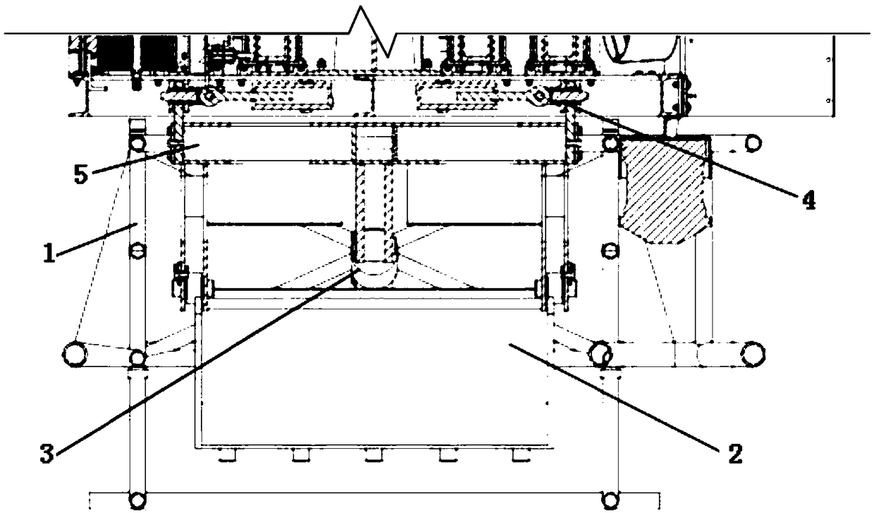 Separated type actuating mechanism for deep-sea visual sampler