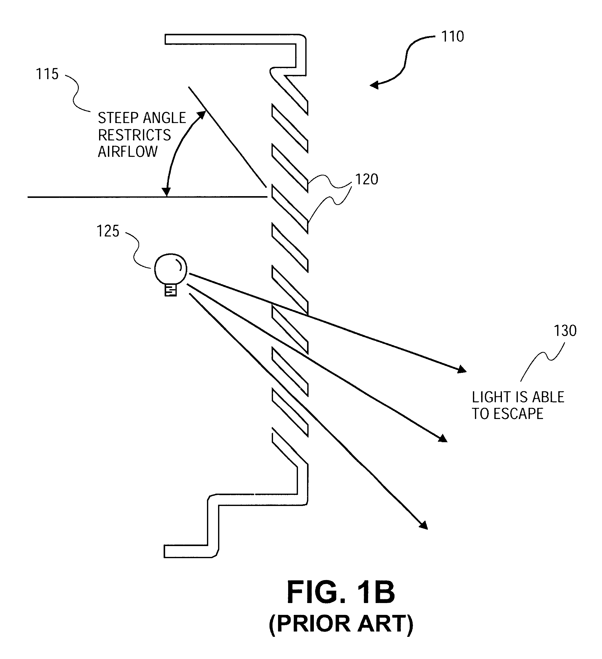 Air vent apparatus for blocking light