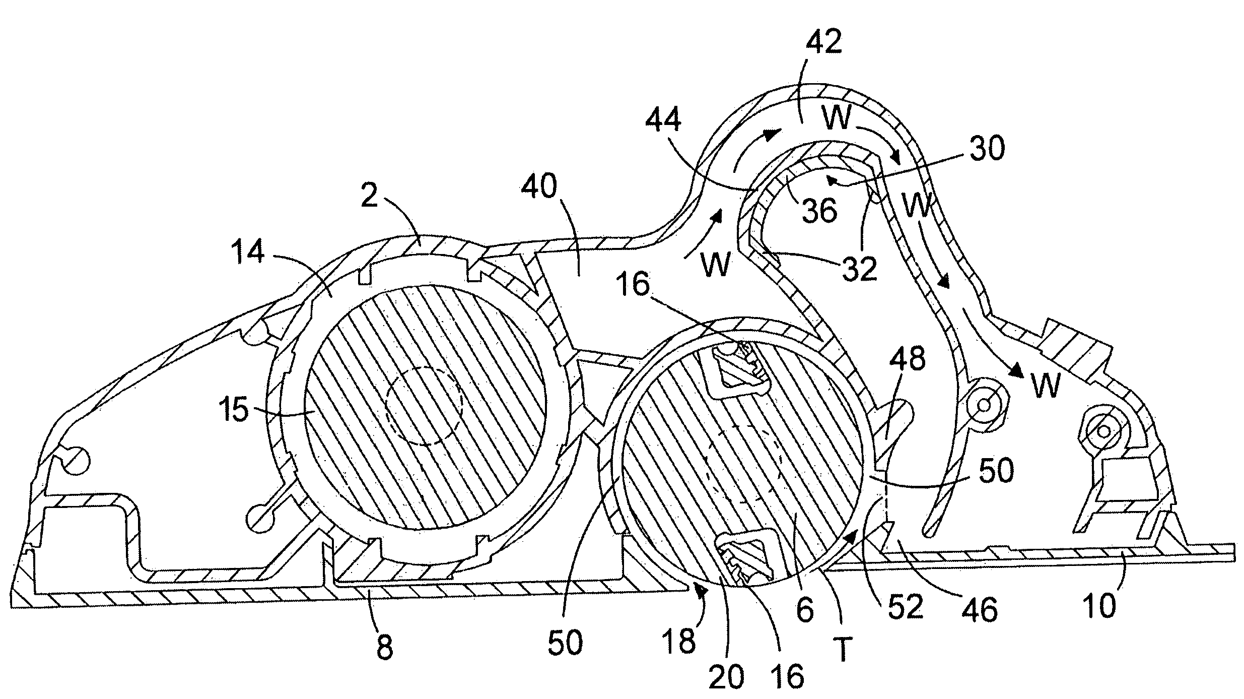 Debris collection system for a planer