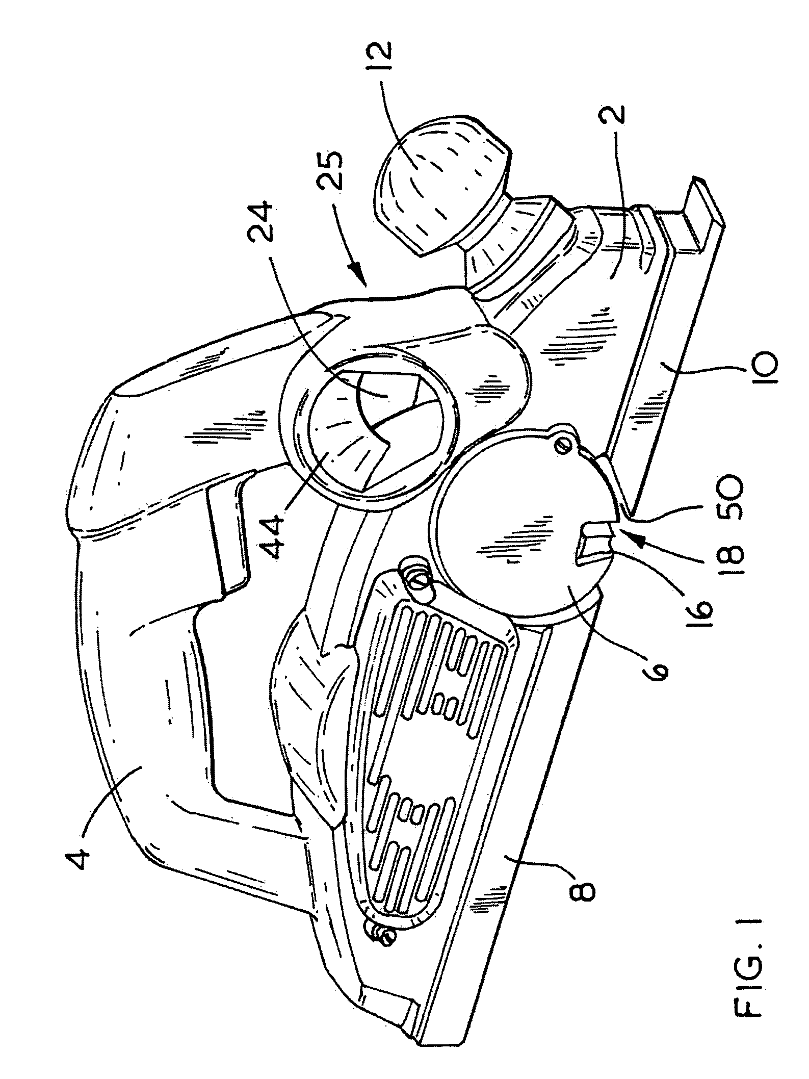 Debris collection system for a planer