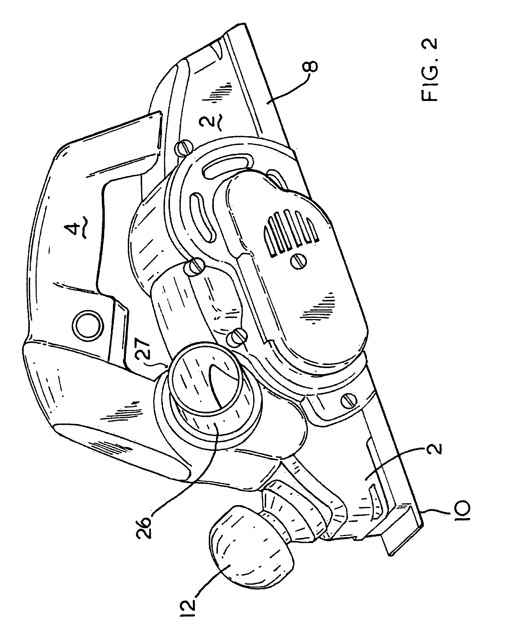 Debris collection system for a planer