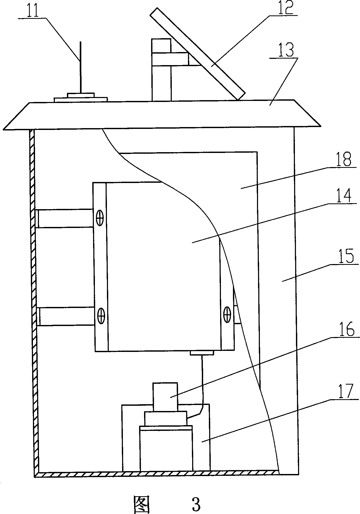 Real-time detecting and early-warning system for inclination of electric power tower