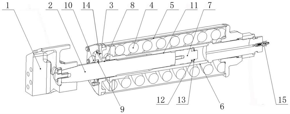 Maintainable tensioning device for engineering machinery crawler belt