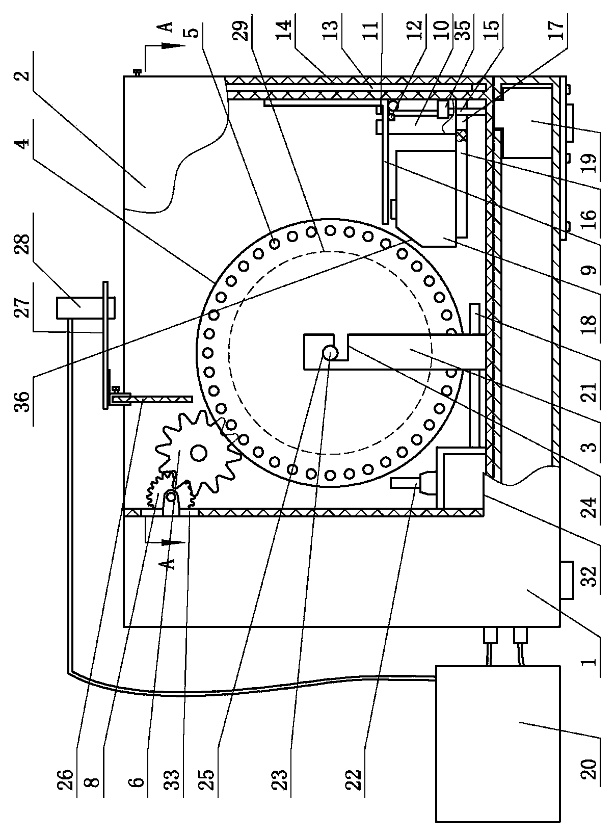 Water turning wheel type fatigue tester