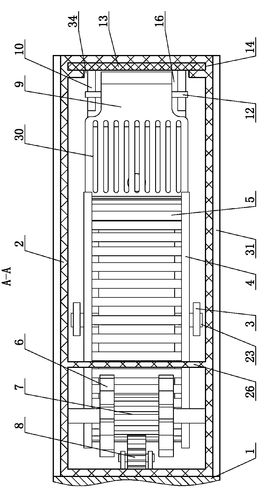 Water turning wheel type fatigue tester