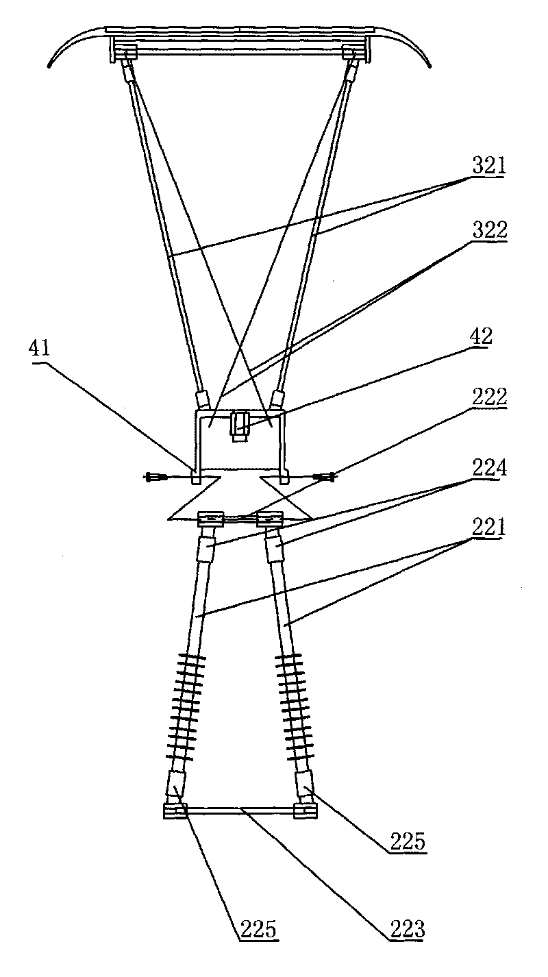 High-strength insulation material pantograph