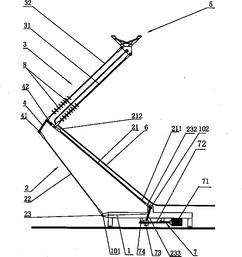 High-strength insulation material pantograph