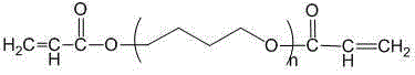 A kind of macromolecular hydrophobic monomer polytetrahydrofuran diacrylate and preparation method thereof