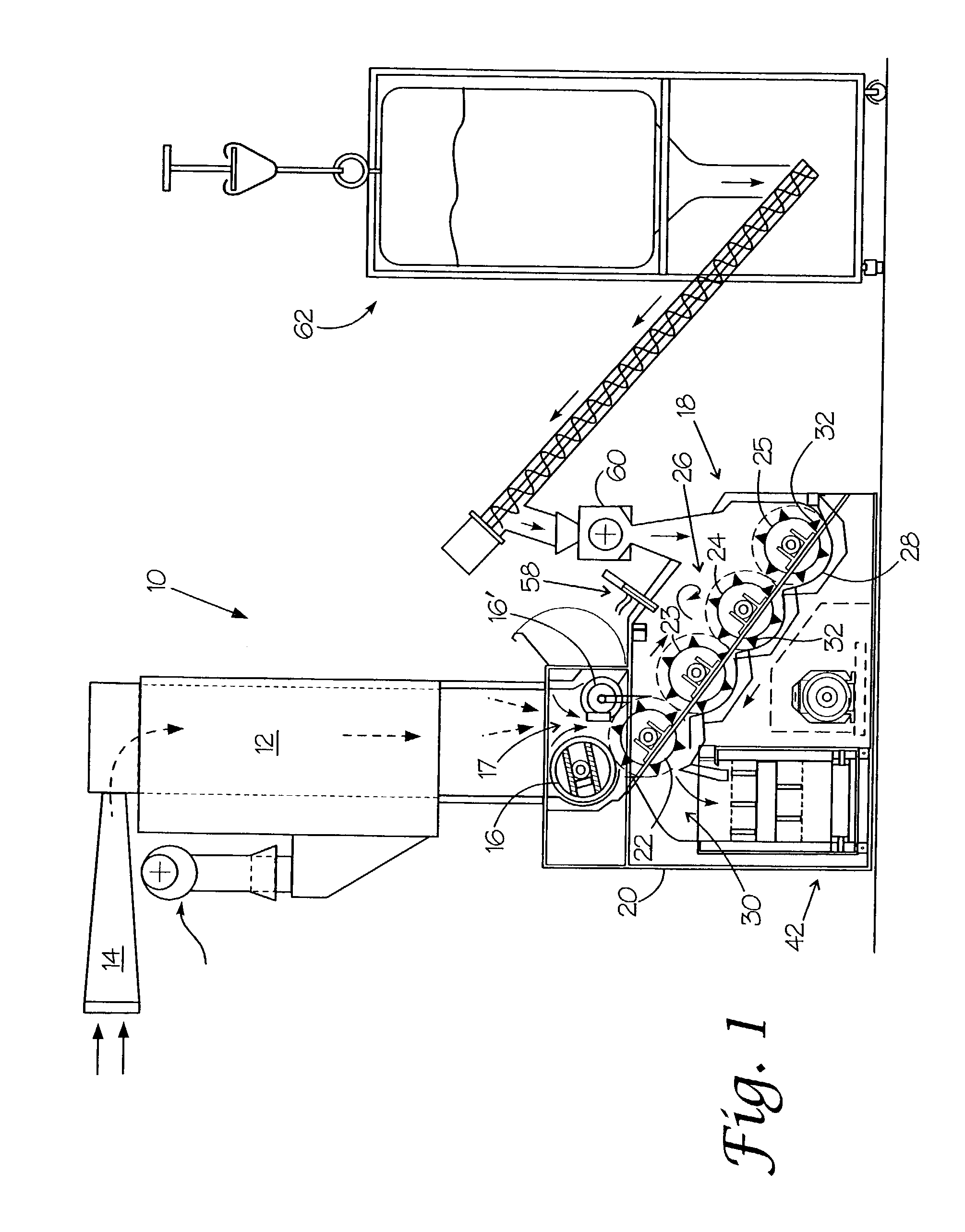 Fiber mixing and opening machine