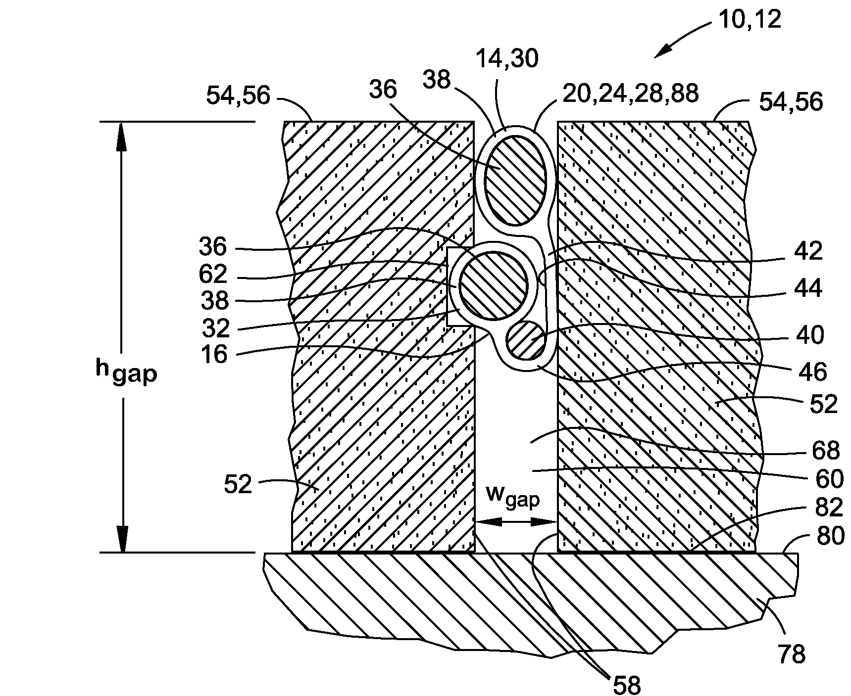 Tile gap seal assembly and method