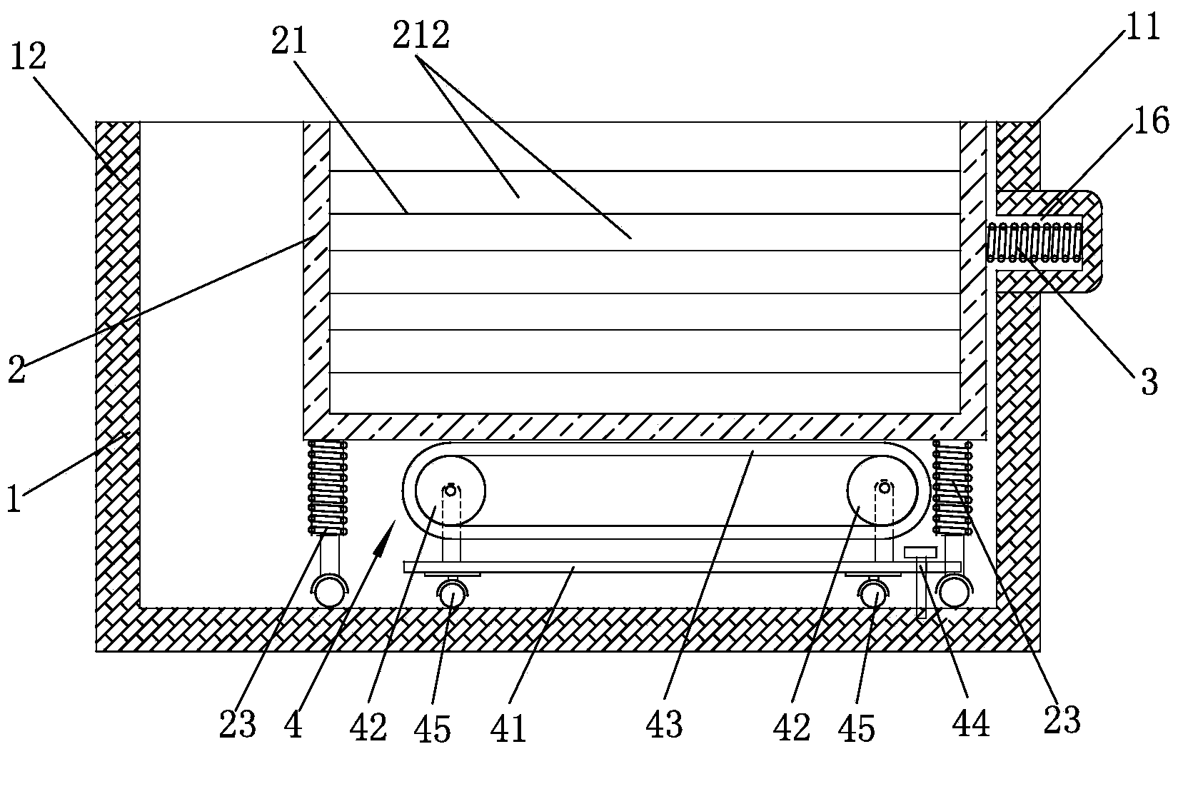 Sponge training long jump device