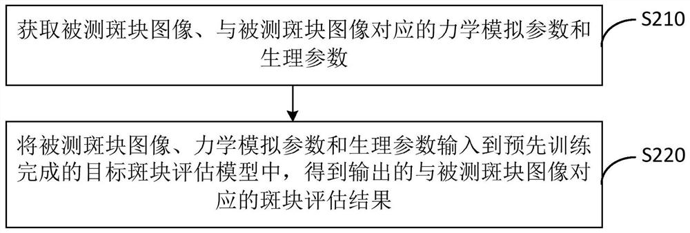 Plaque evaluation method and device thereof, electronic equipment and storage medium