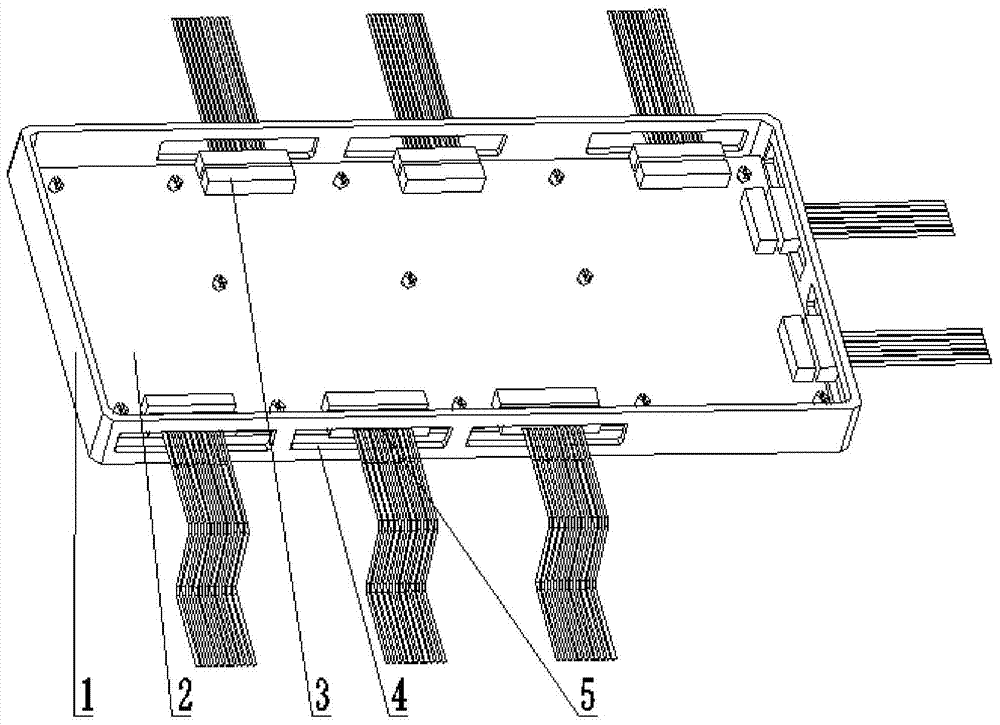 A control circuit board electromagnetic shielding sealing device