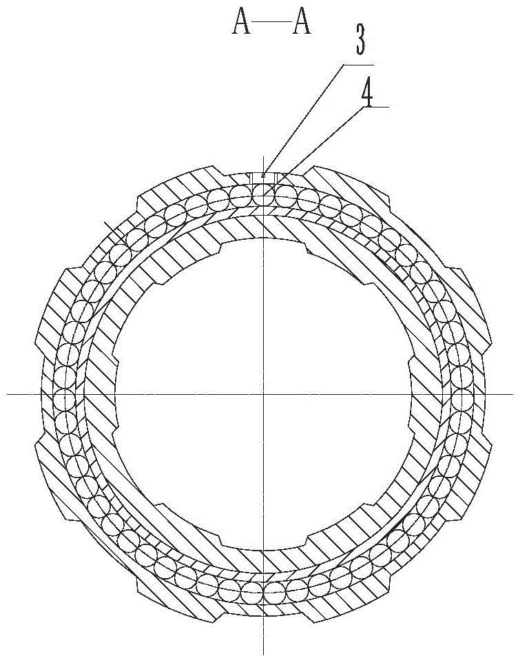 Shaft sleeve type inside-and-outside centralizer