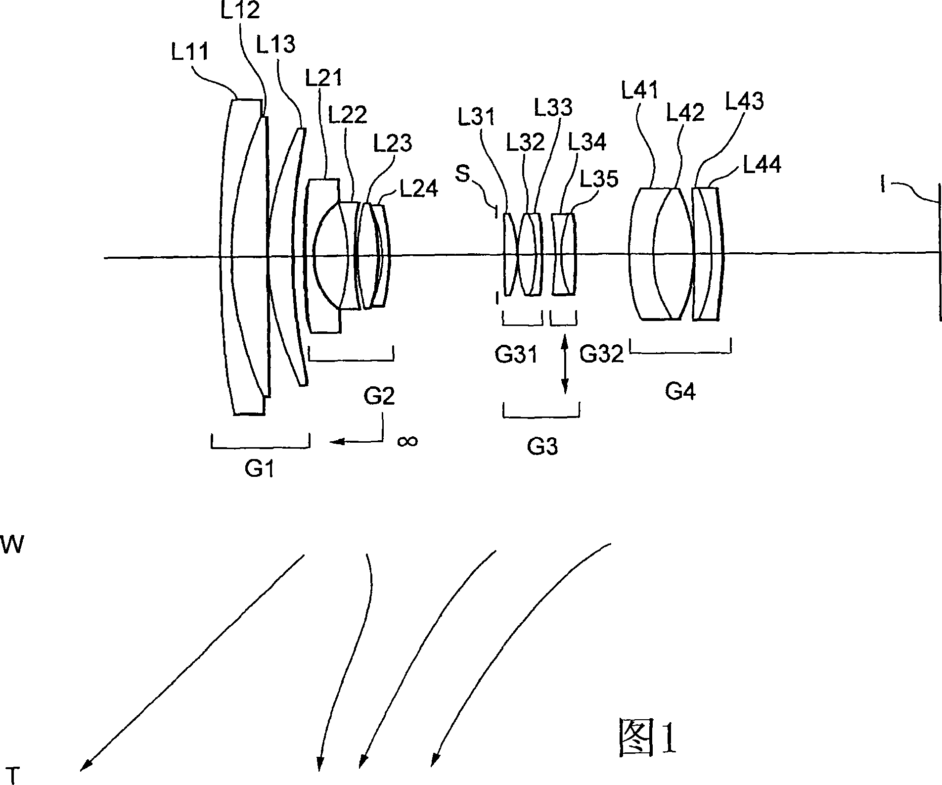 Zoom lens system, imaging apparatus, method for vibration reduction, and method for varying focal length