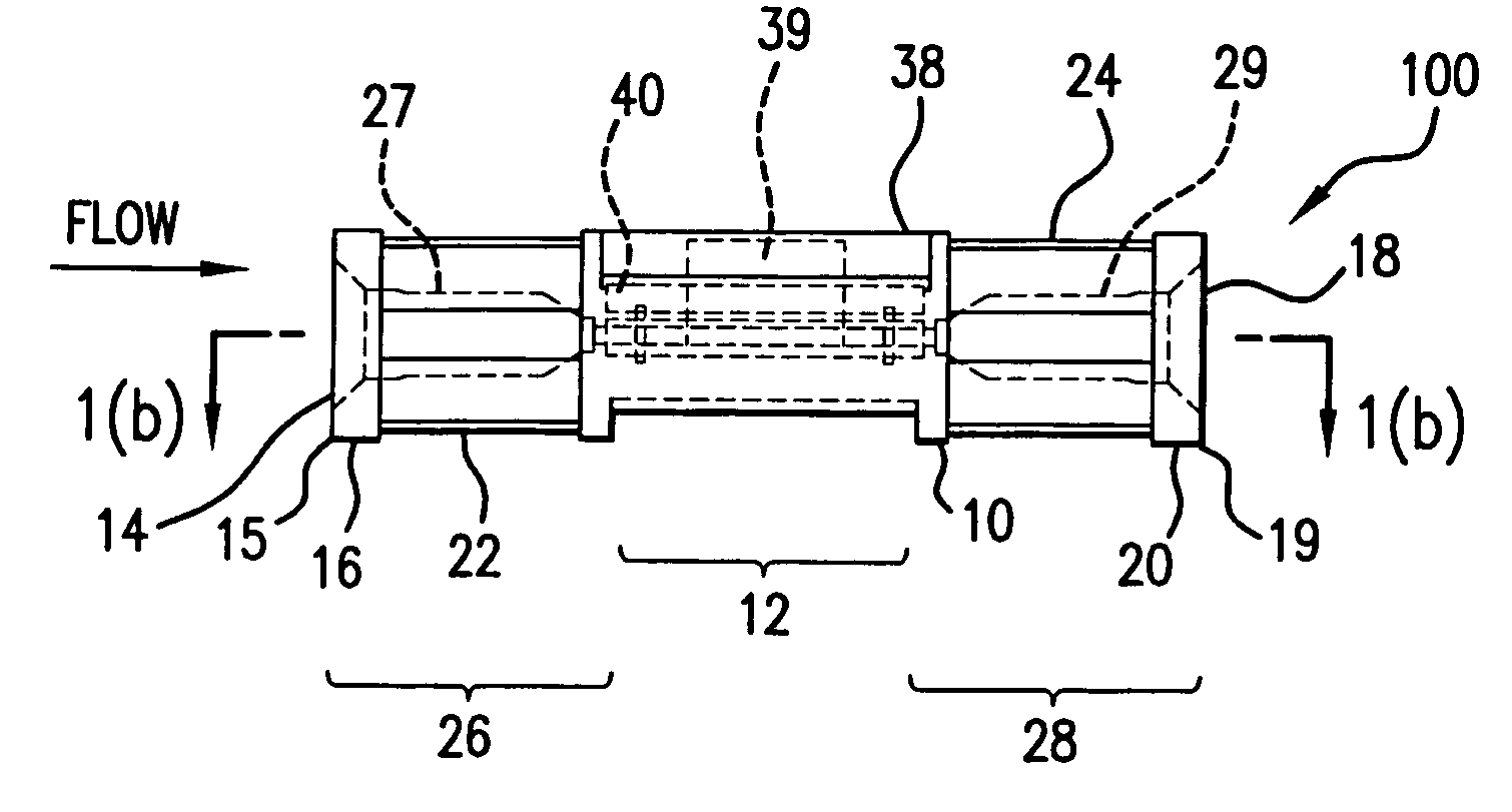 Fluid flow measurement device