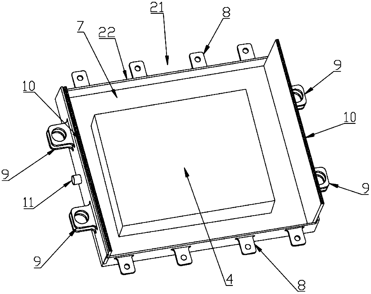 Vibration reduction and heat dissipation system for vehicle-mounted battery pack