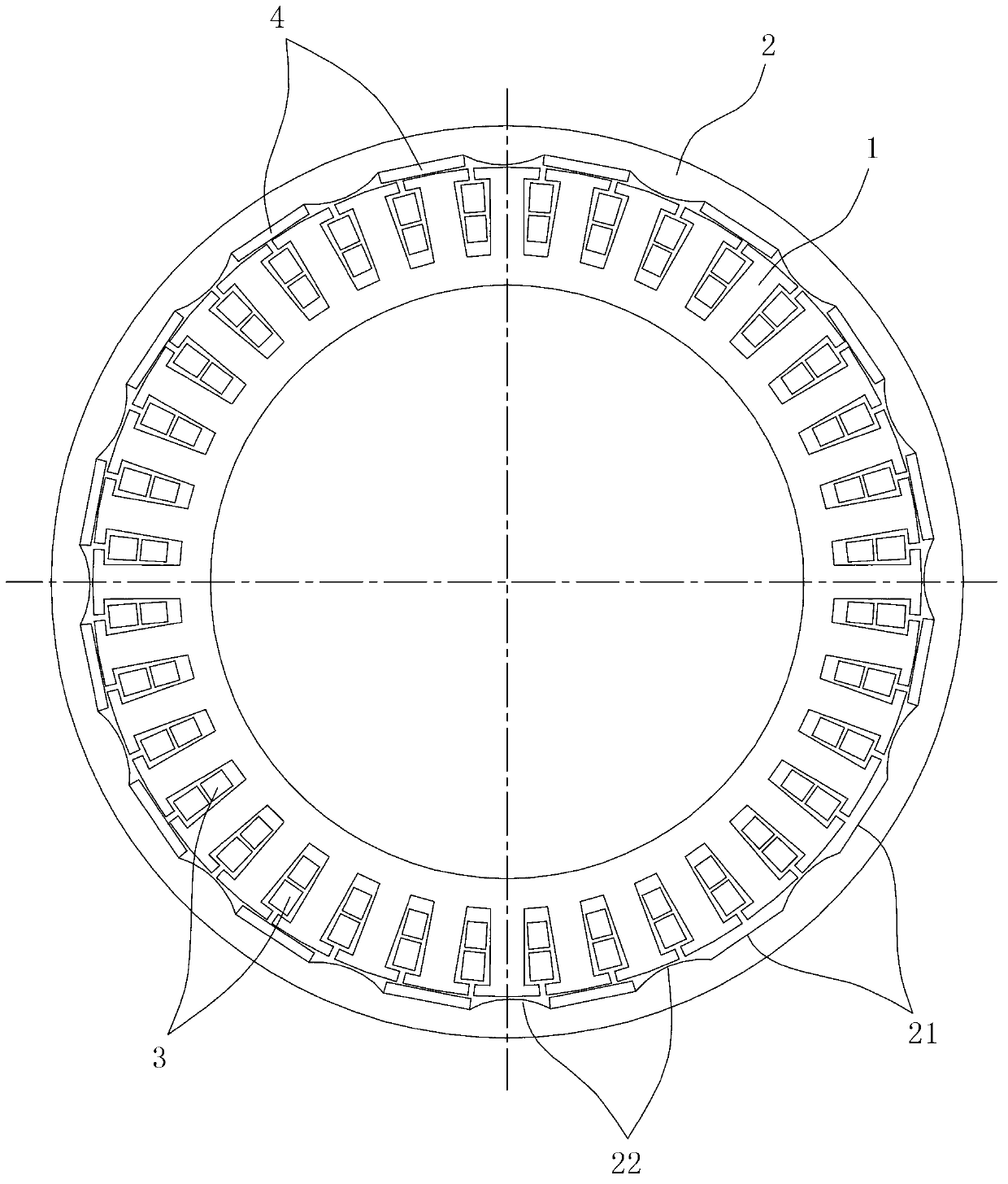 Permanent magnet reluctance type in-wheel motor