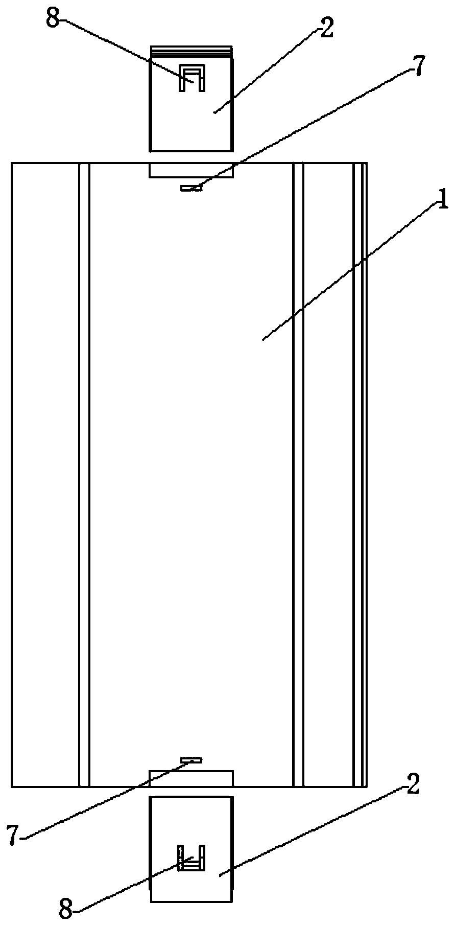 Connecting structure for metal profile floor