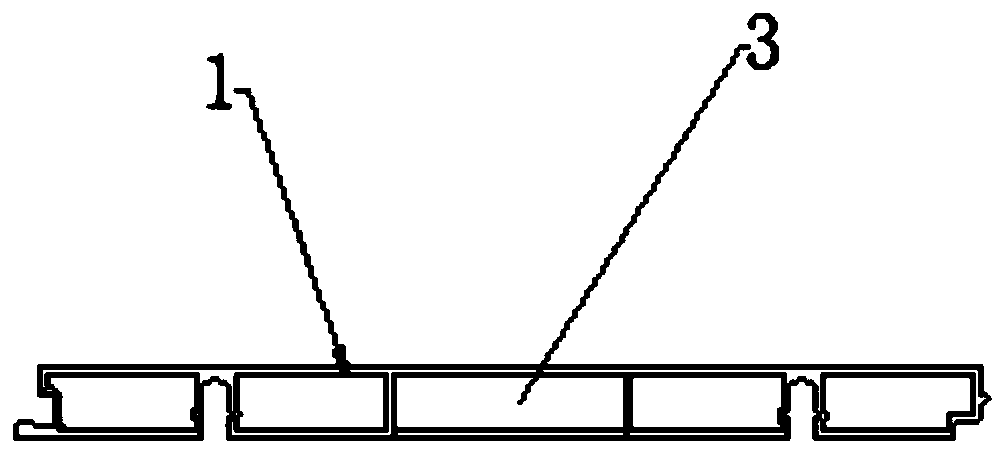 Connecting structure for metal profile floor