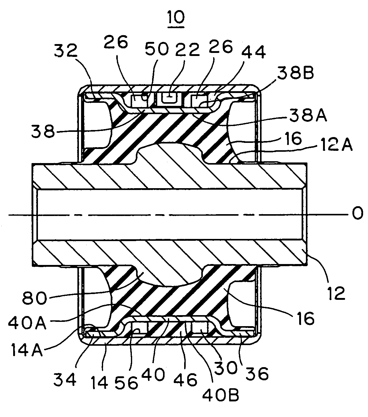 Hydraulic vibration isolation device