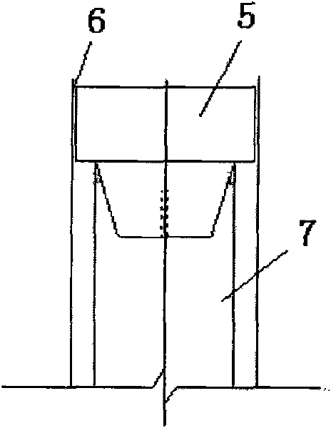 Construction process for bored pile close to flood wall through riprap layer