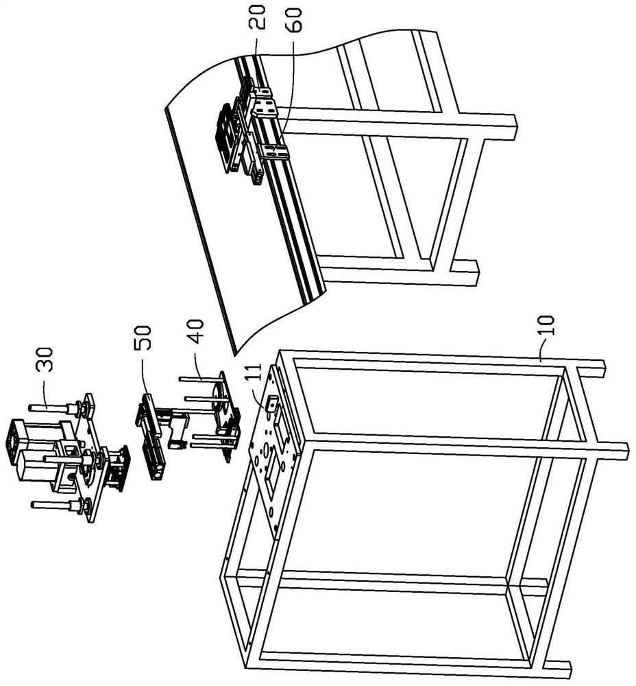 Automatic gluing device