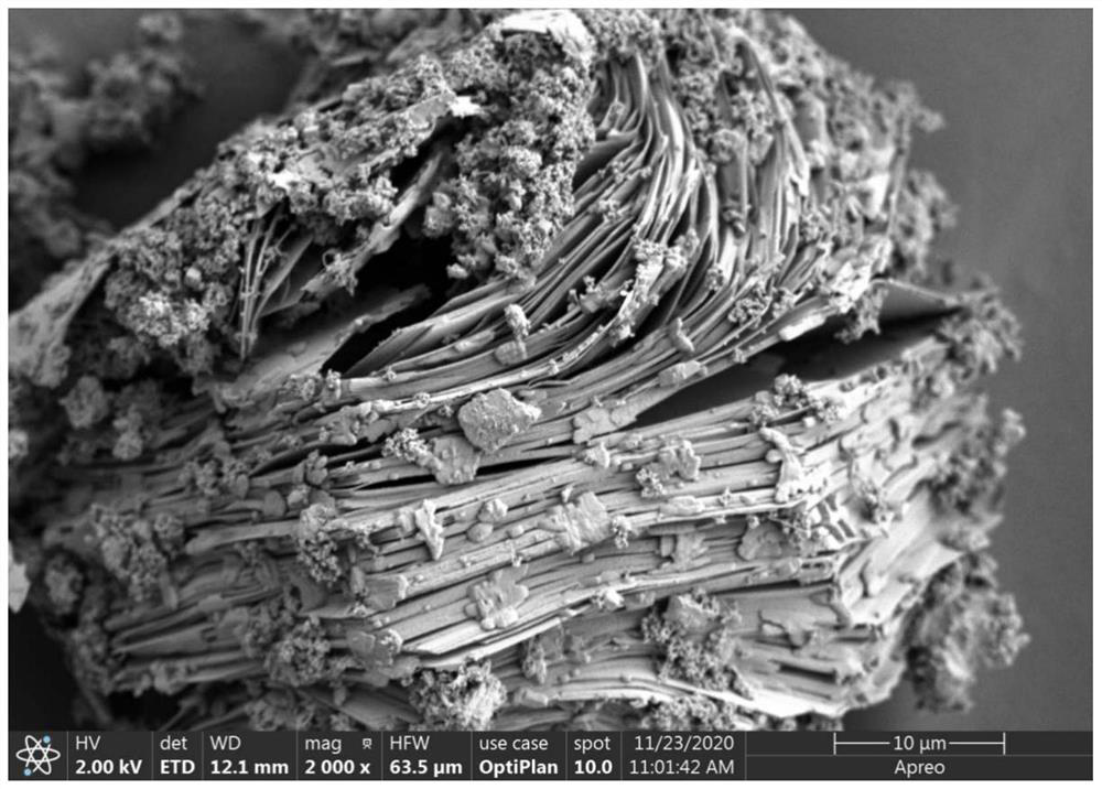 Cobalt-doped vanadium disulfide micron sheet and preparation method thereof