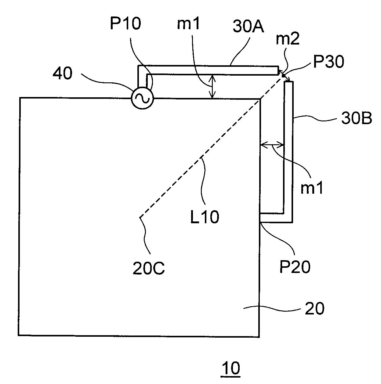 Circularly polarized antenna device