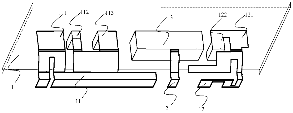 Double-antenna decoupling structure and electronic device