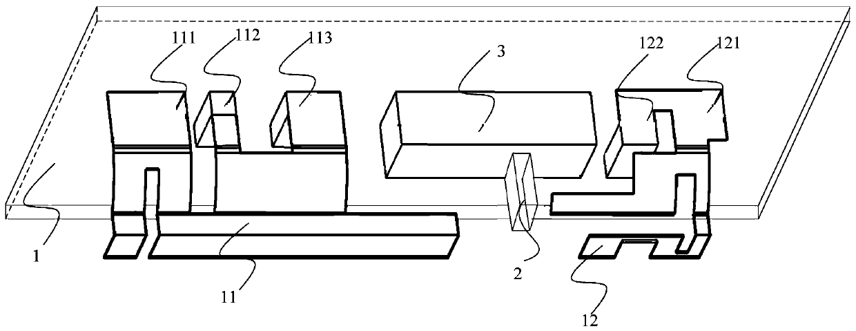 Double-antenna decoupling structure and electronic device