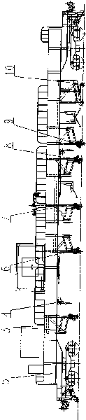 Rail collecting device and method of seamless track quick track switching operating vehicle