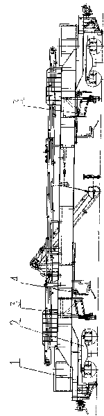 Rail collecting device and method of seamless track quick track switching operating vehicle