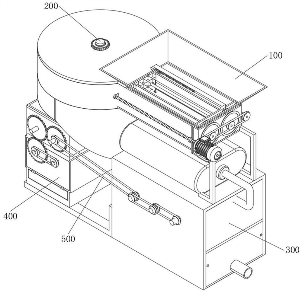 Environmental sanitation cleaning garbage treatment device with classifying screening mechanism