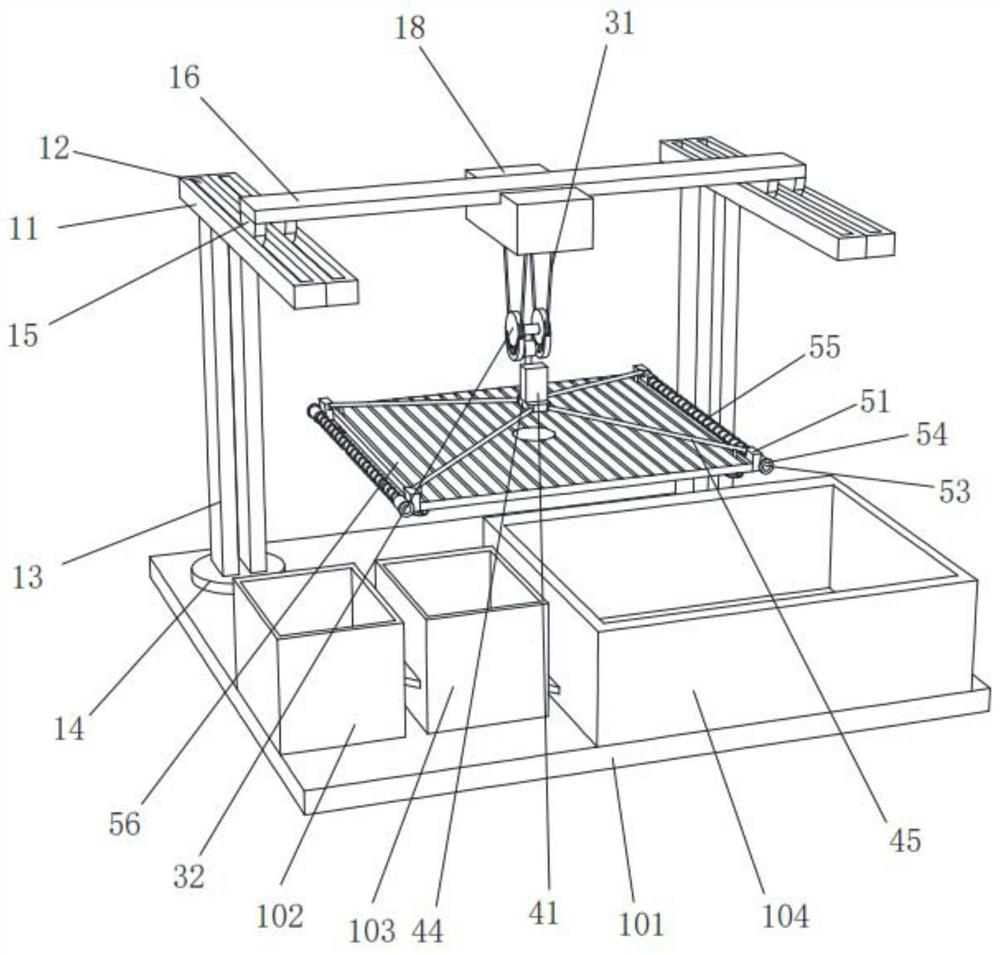 Lithium battery cell pole piece crushing and separating equipment