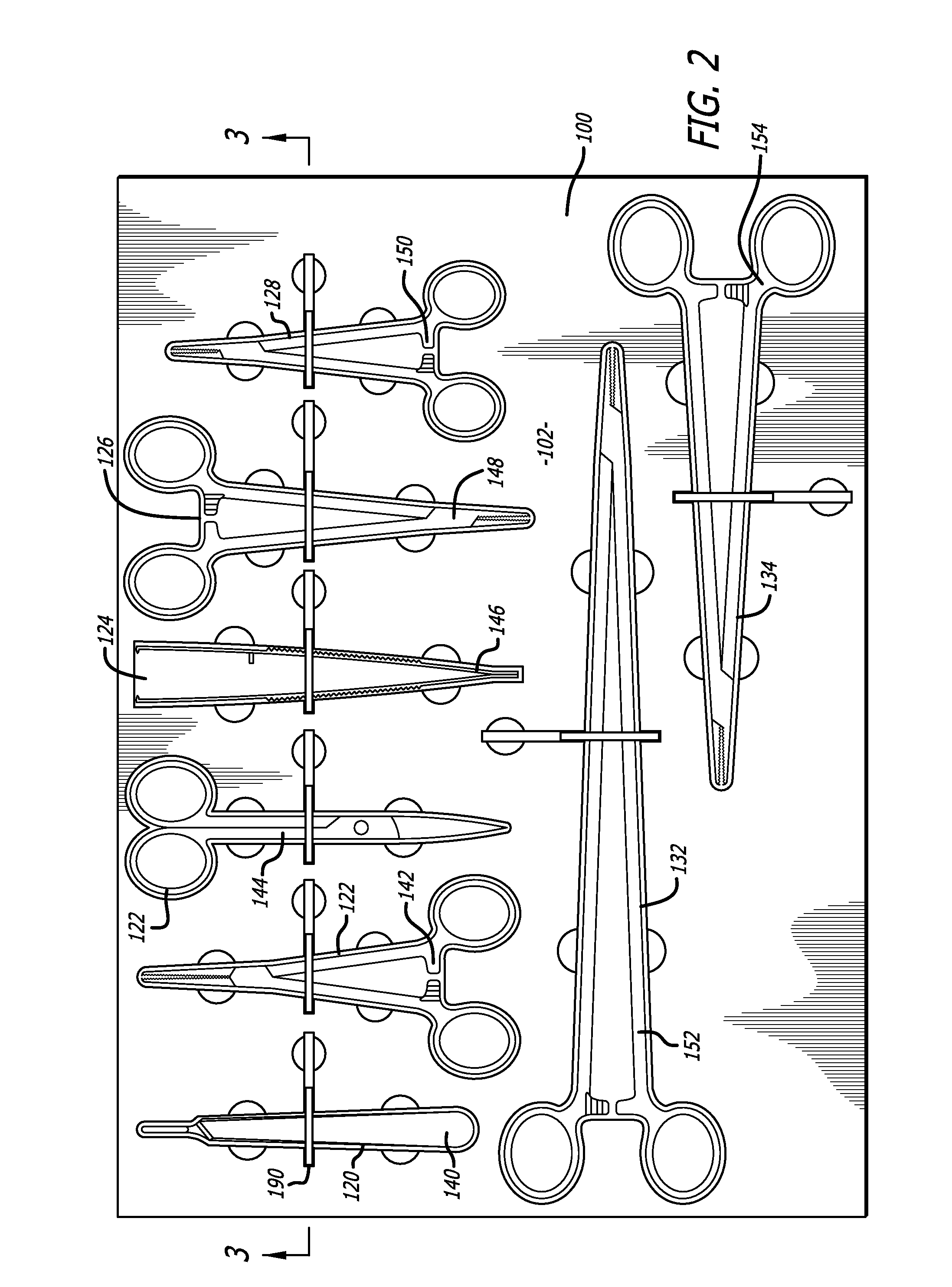 Organizer for surgical instruments and items used during surgery