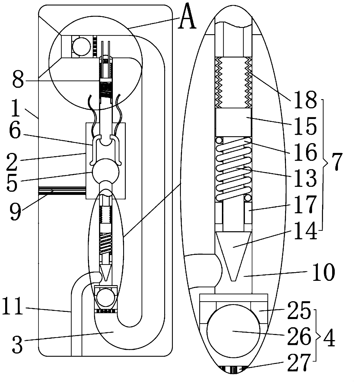 Refined power distribution device for intelligent manufacturing equipment