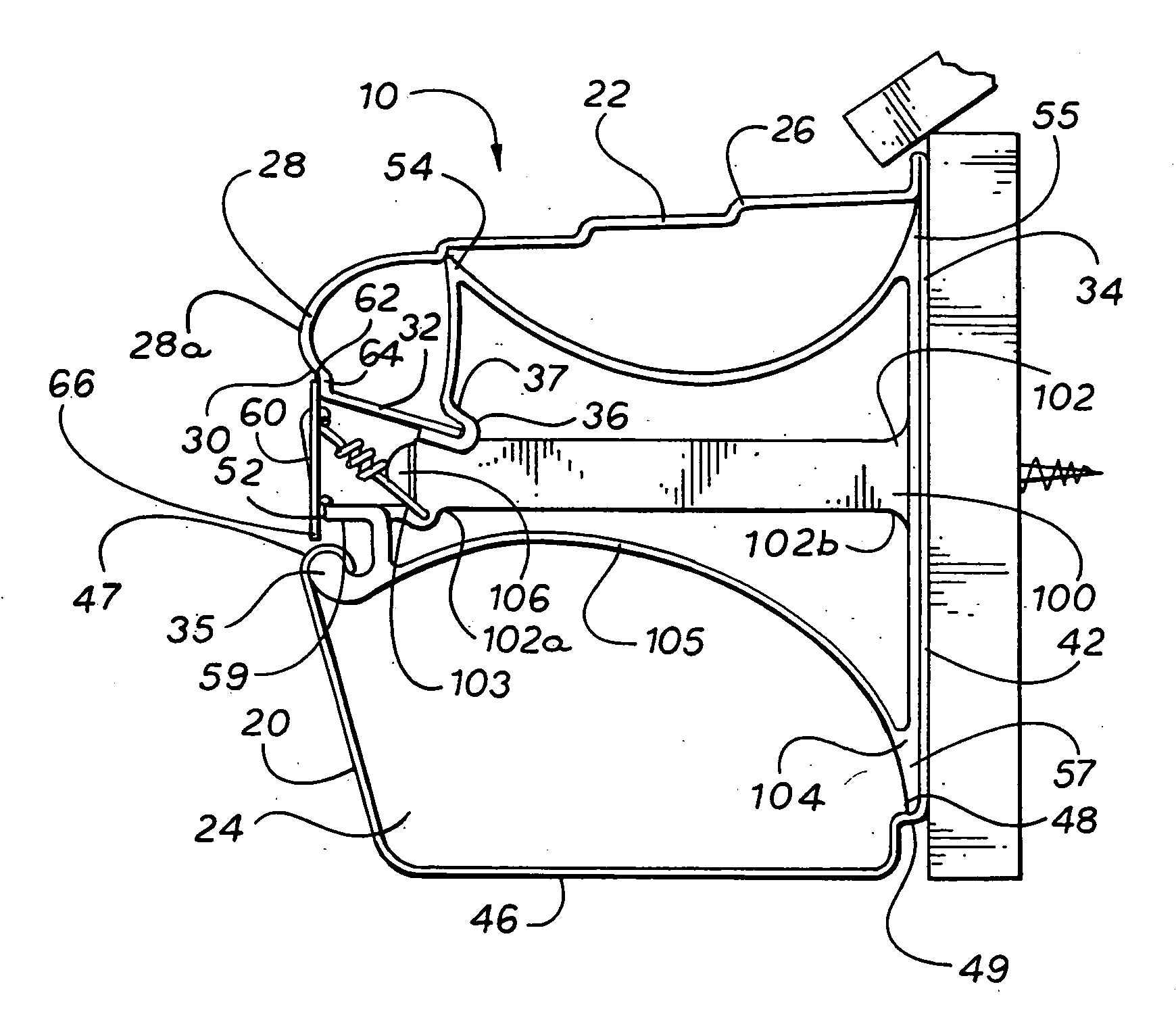 Covered rain gutter system