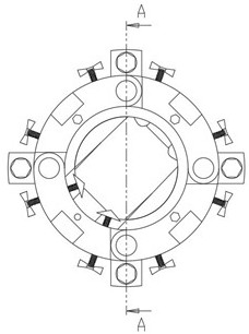 A directional detachment device for butt joint flanges