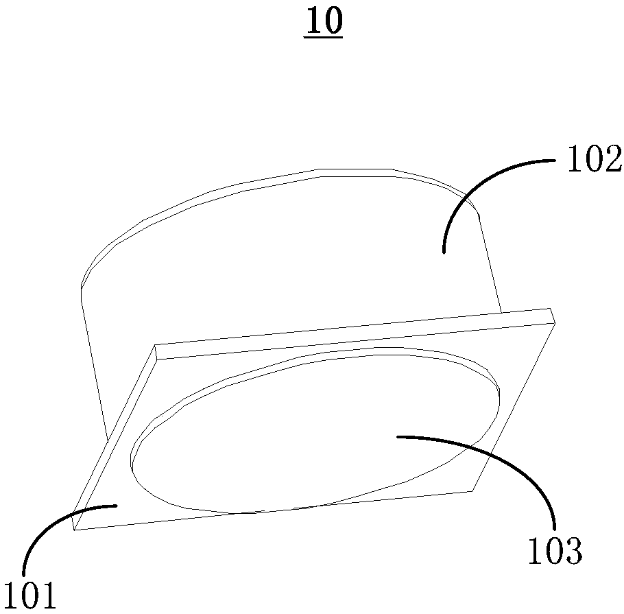 Light-emitting device light guiding lens and light-emitting device