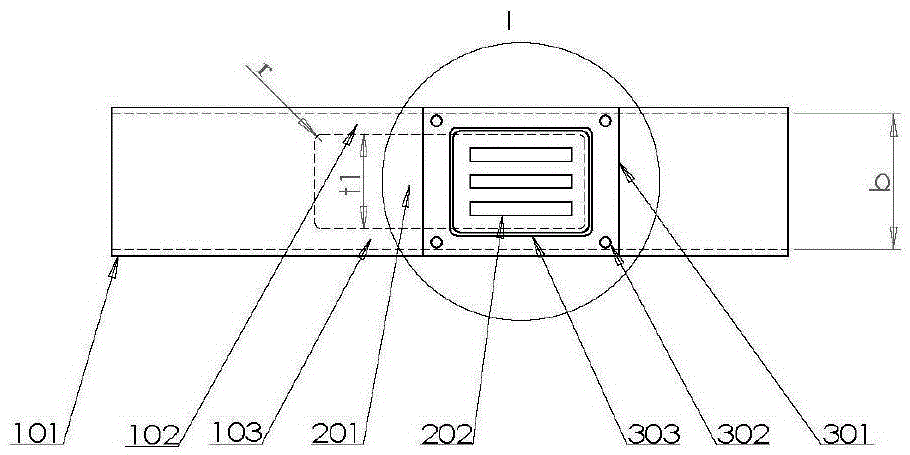 Rectangular Waveguide tm11 Mode Microwave High Power Ribbon Electron Beam Collector