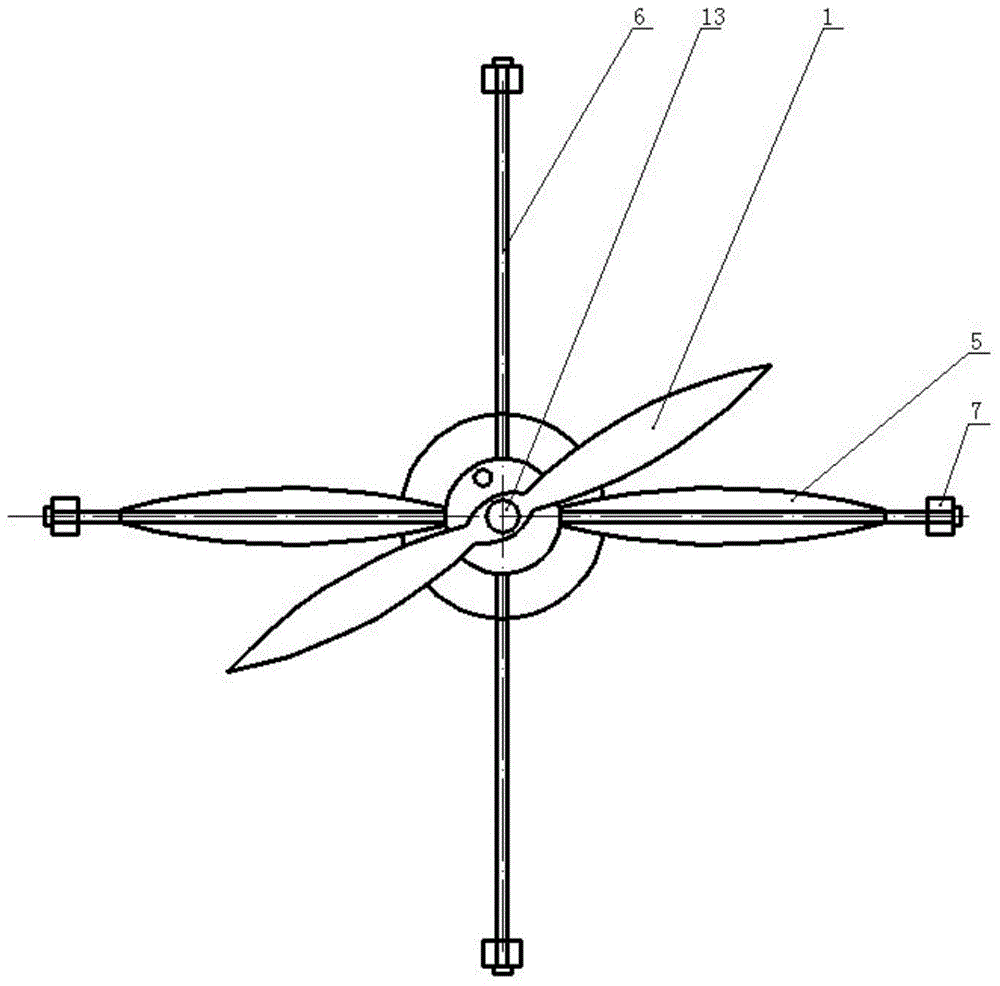 One-point double-shaft multi-propeller aircraft