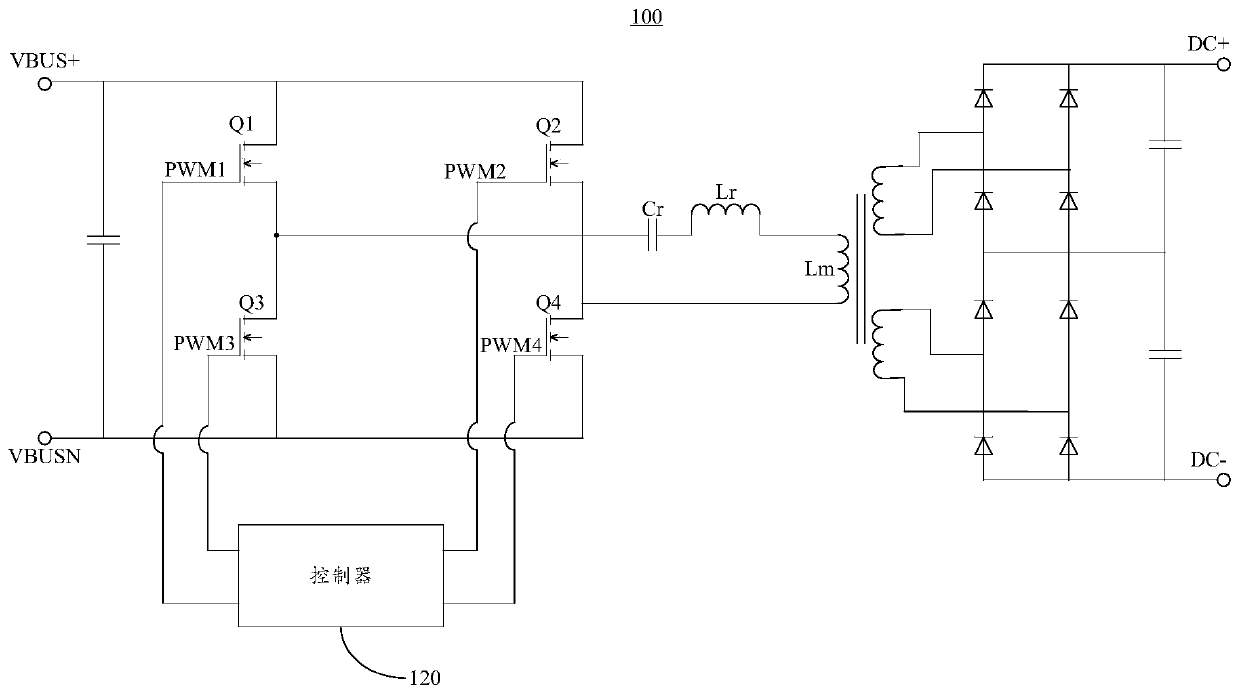 Resonant circuit control method, power supply circuit and charging pile