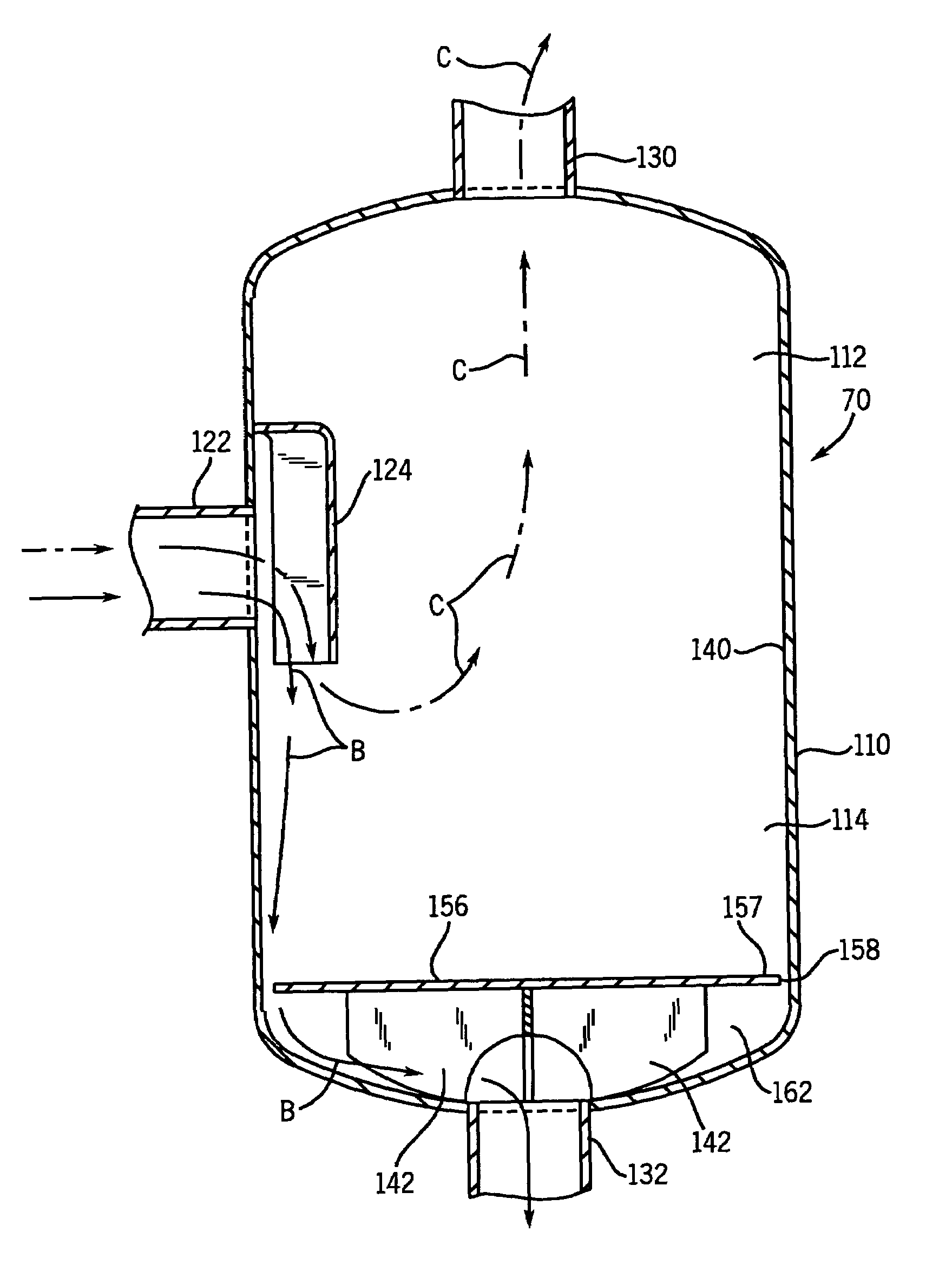 Oil separator for a welder