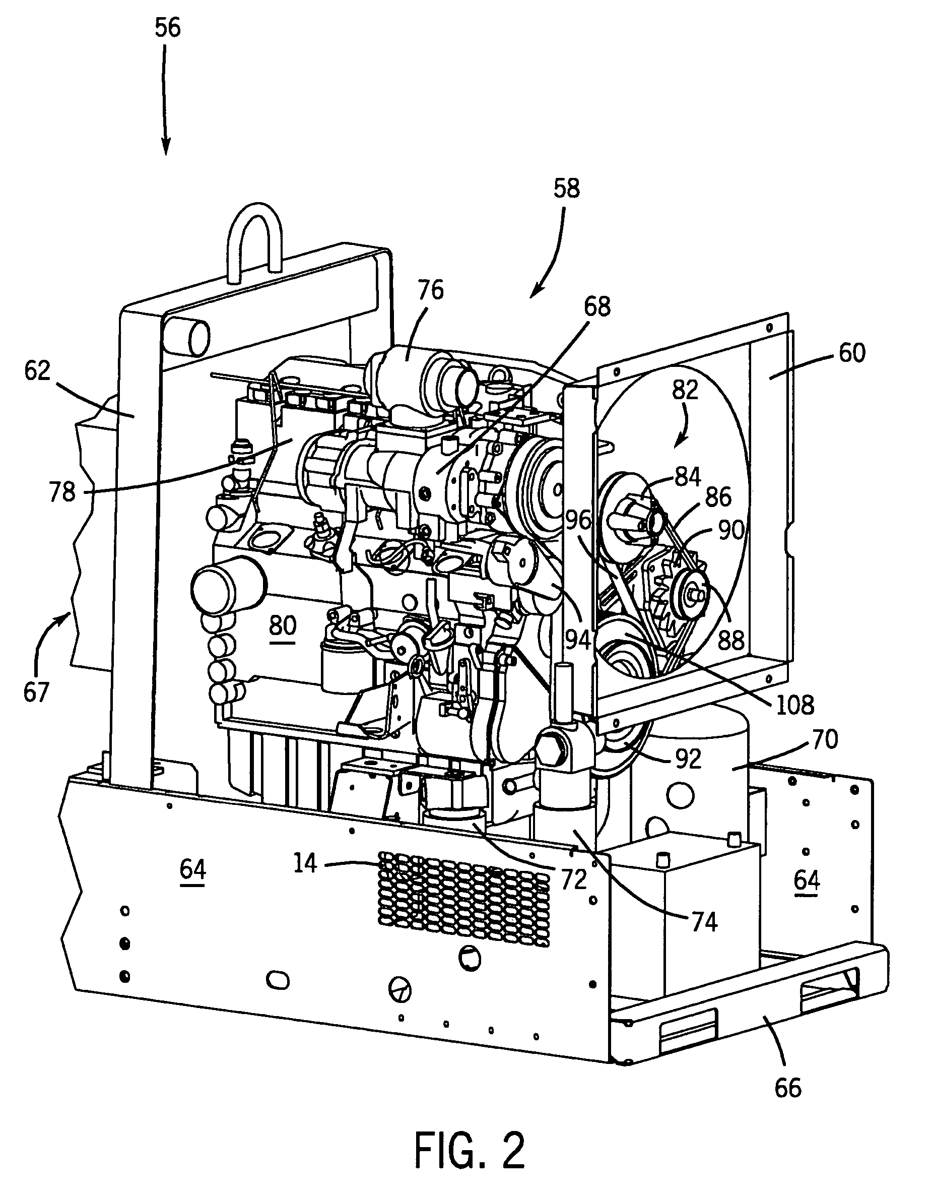 Oil separator for a welder