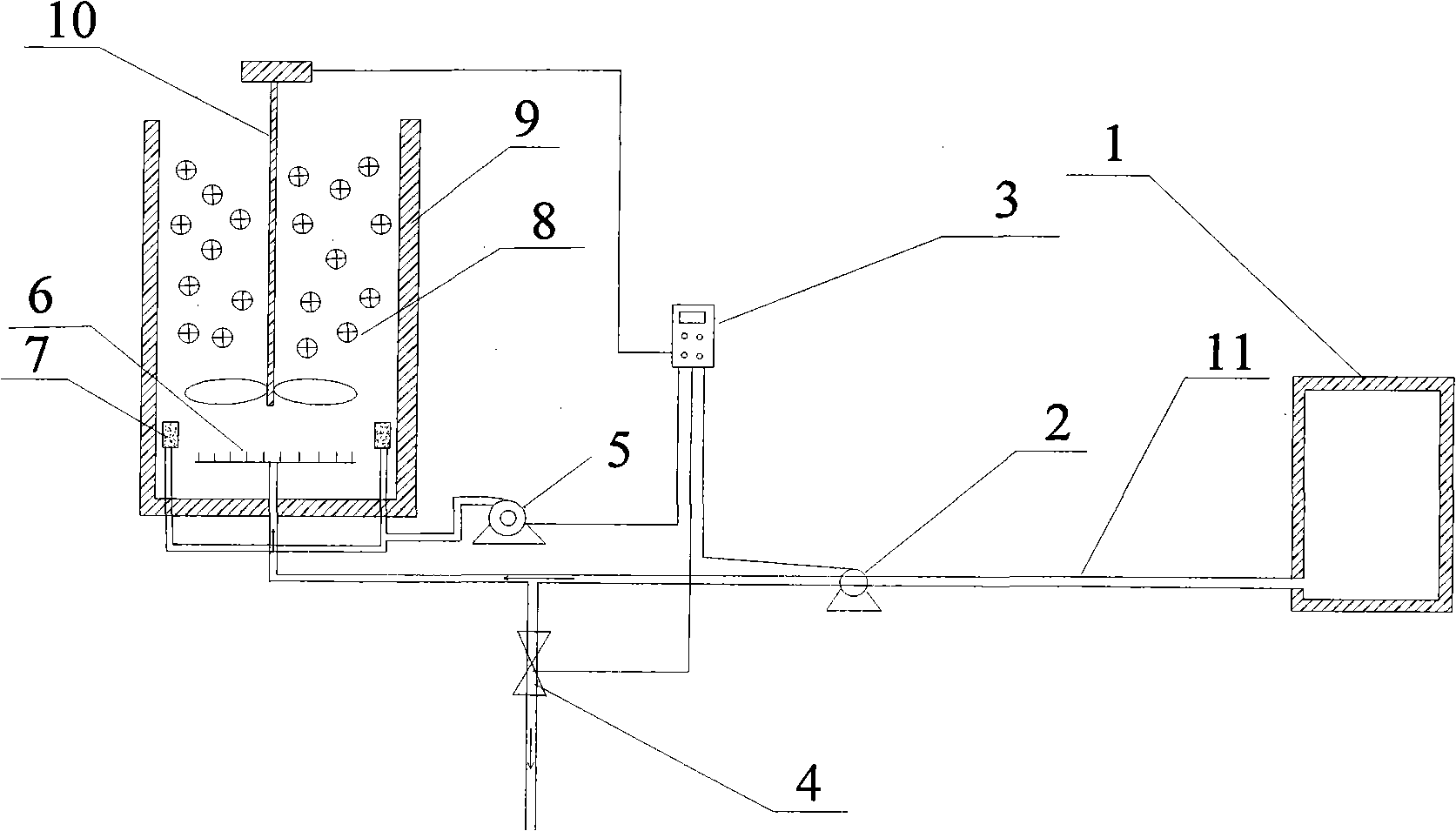 Sequencing batch type suspended filler biofilm sewage treatment device