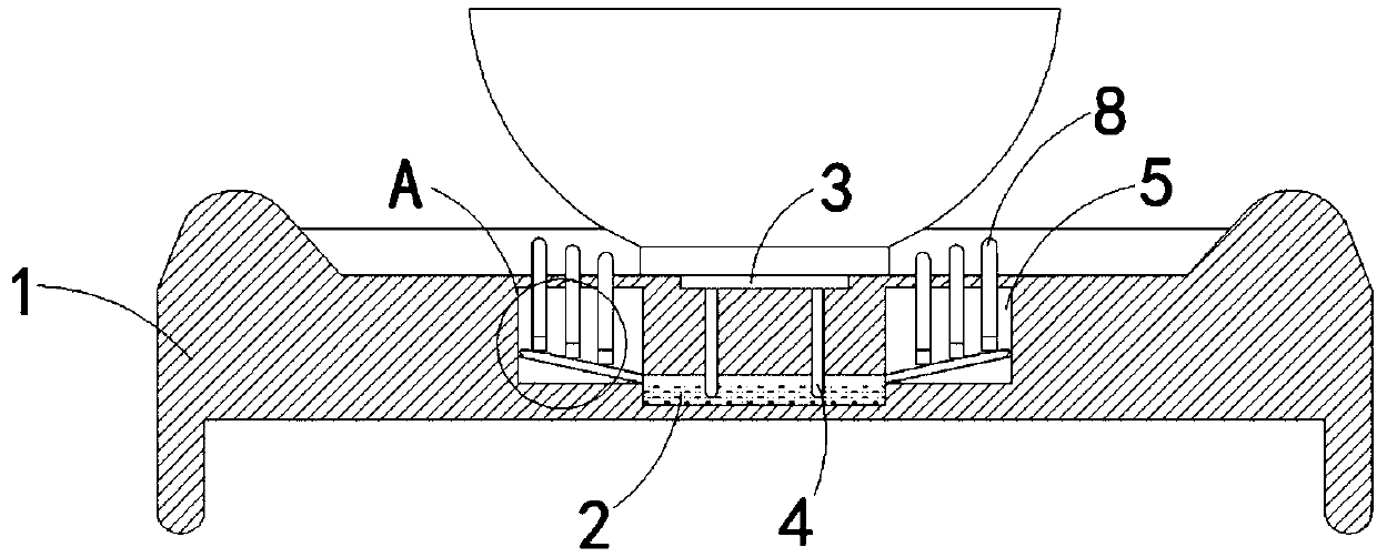 Automatic anti-skid tray