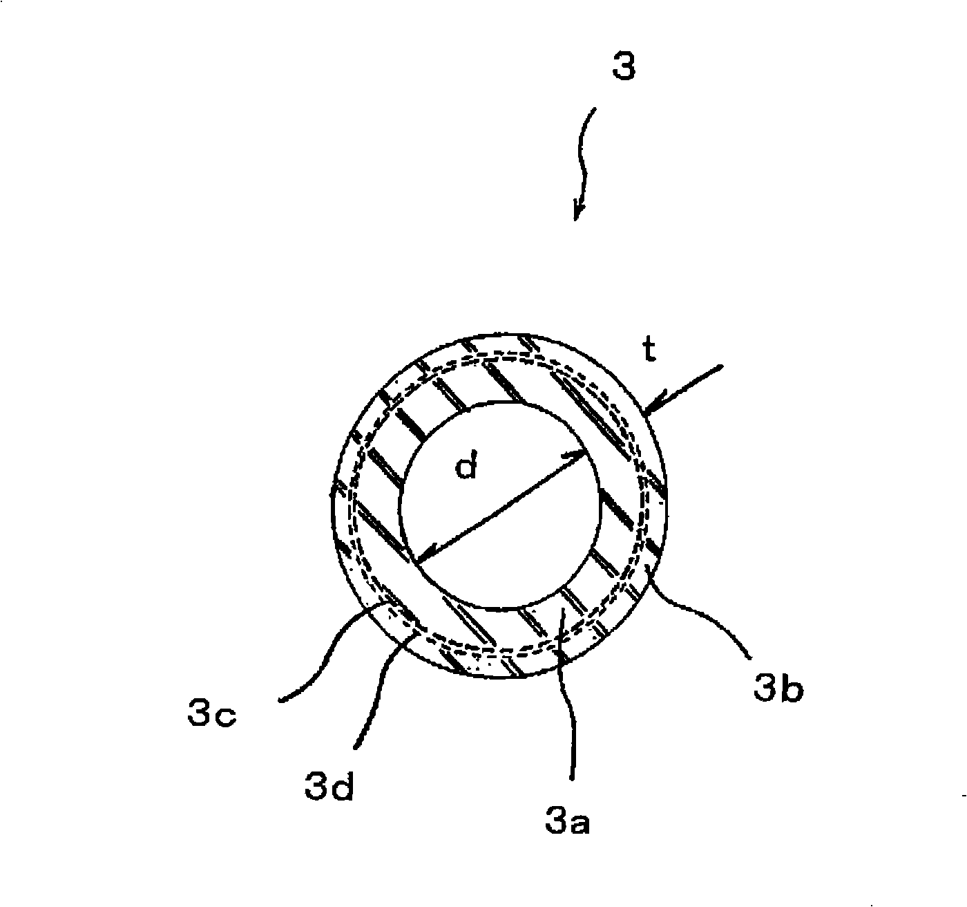 Extrusion type rubber roller for pump