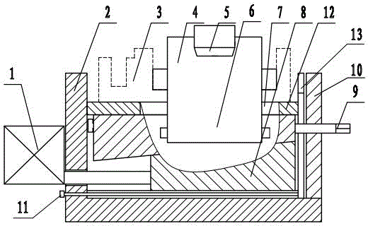 Special tool for milling and processing K2 side bearing axial trough